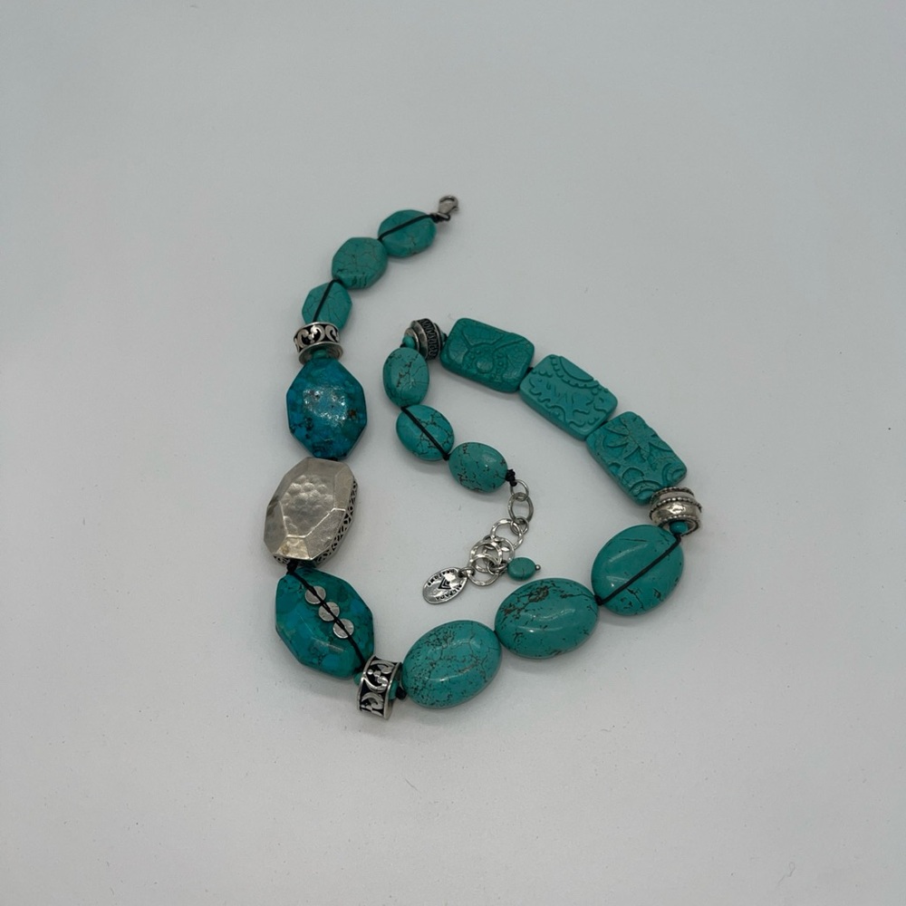 Silpada Turquoise Statement Beaded Necklace - Picture 4 of 5